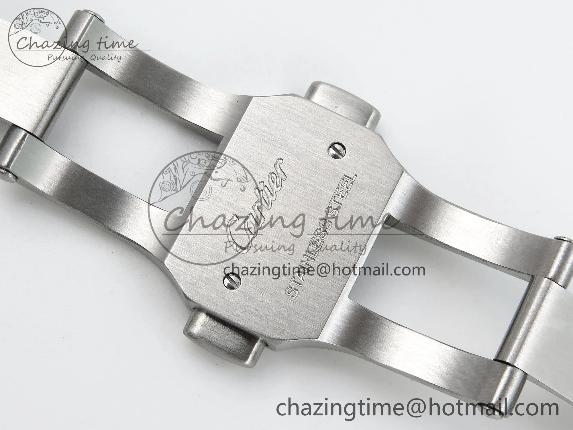 Ballon Bleu 40mm SS CHF 1:1 Best Edition Grey Texture Dial on SS Bracelet A2824