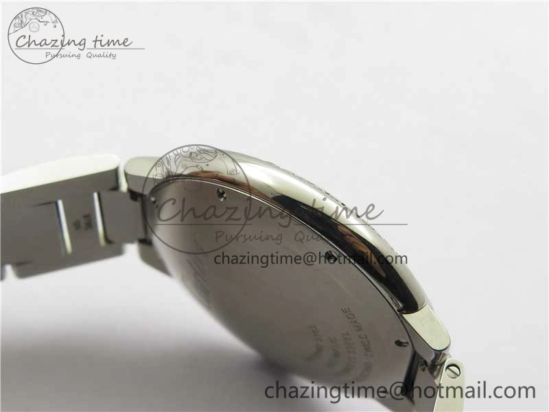 Ballon Bleu 42mm Crystal Bezel SS V6F 1:1 Best Edition White Texture Dial on SS Bracelet A2824