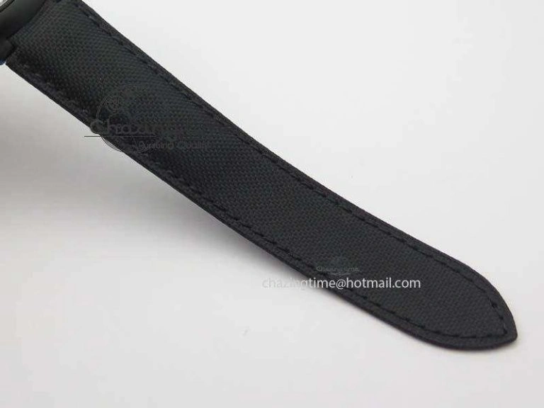 Ballon Bleu 42mm DLC Best Edition Black Dial On Black Nylon Strap A2824