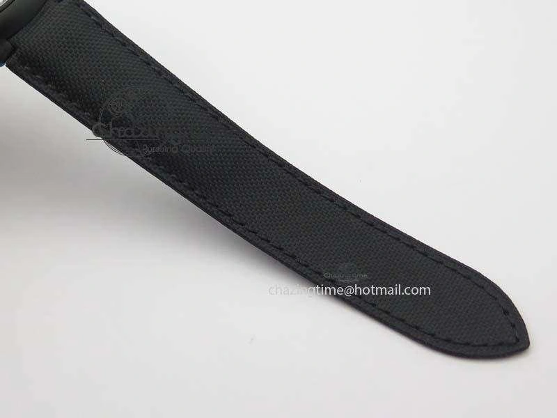 Ballon Bleu 42mm DLC Best Edition Black Dial On Black Nylon Strap A2824