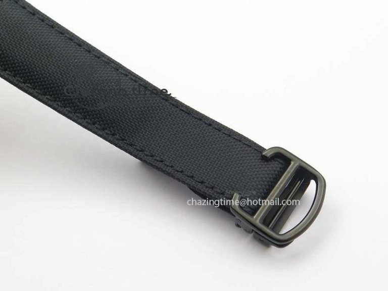 Ballon Bleu 42mm DLC Best Edition Black Dial On Black Nylon Strap A2824