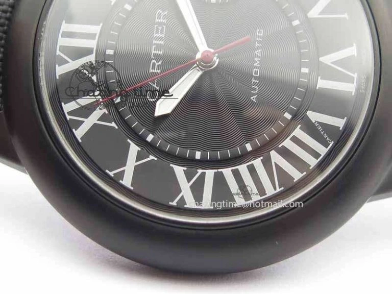 Ballon Bleu 42mm DLC JF Best Edition Black Dial On Black Nylon Strap Miyota9015