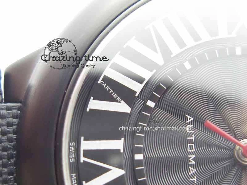 Ballon Bleu 42mm DLC JF Best Edition Black Dial On Black Nylon Strap Miyota9015