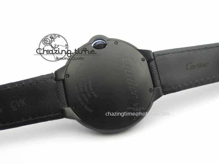 Ballon Bleu 42mm DLC JF Best Edition Black Dial On Black Nylon Strap Miyota9015