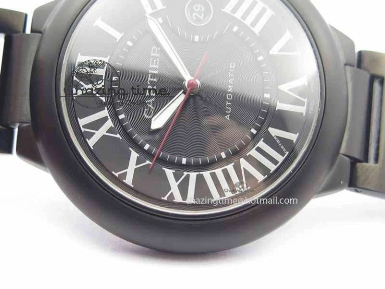 Ballon Bleu 42mm DLC JF Best Edition Black Dial On DLC Bracelet Miyota9015