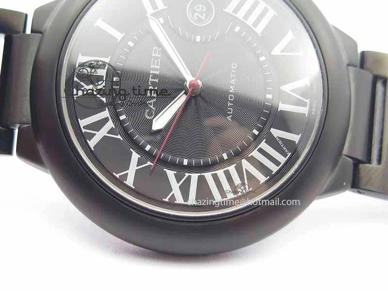 Ballon Bleu 42mm DLC JF Best Edition Black Dial On DLC Bracelet Miyota9015