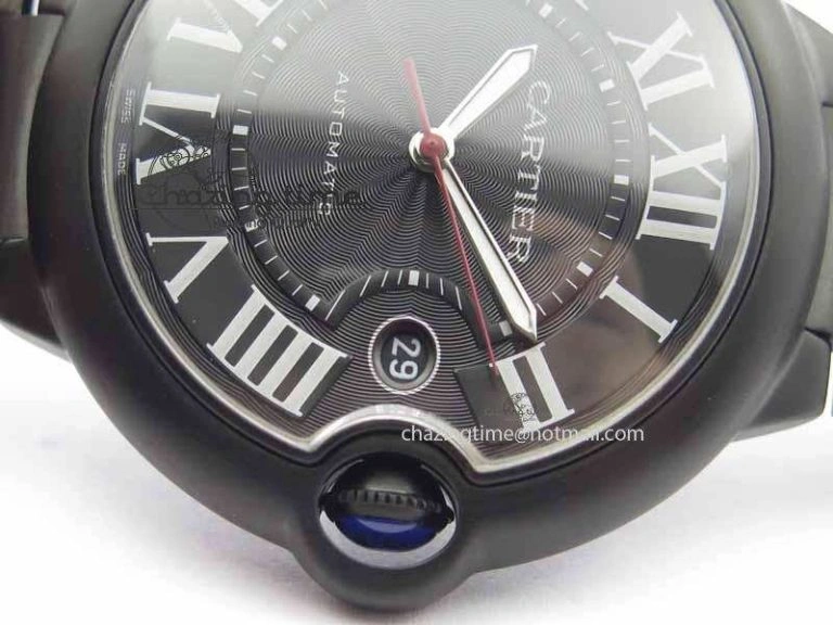 Ballon Bleu 42mm DLC JF Best Edition Black Dial On DLC Bracelet Miyota9015