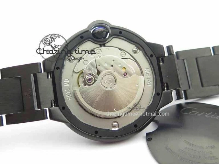 Ballon Bleu 42mm DLC JF Best Edition Black Dial On DLC Bracelet Miyota9015