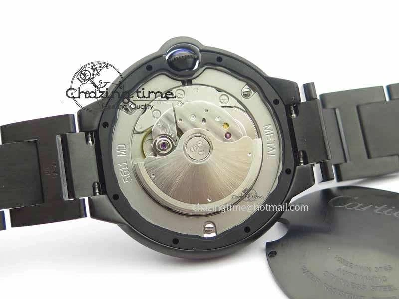 Ballon Bleu 42mm DLC JF Best Edition Black Dial On DLC Bracelet Miyota9015