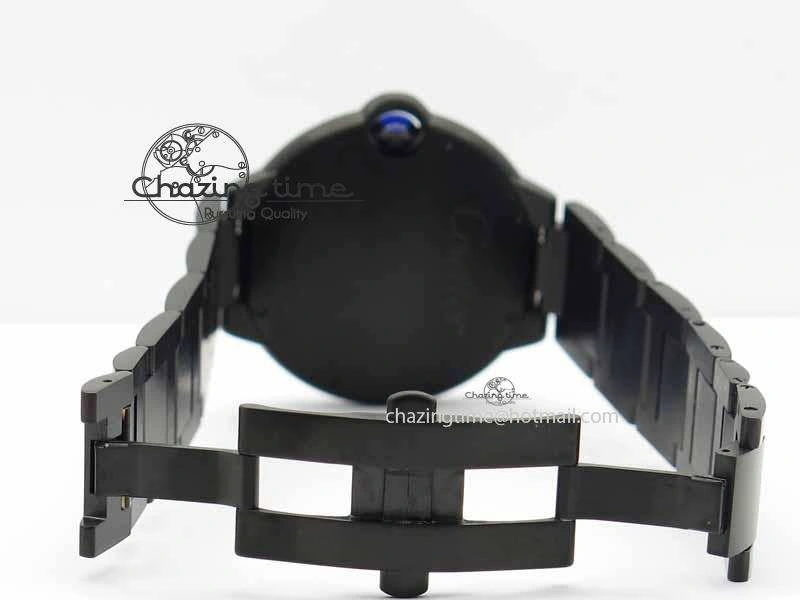 Ballon Bleu 42mm DLC JF Best Edition Black Dial On DLC Bracelet Miyota9015