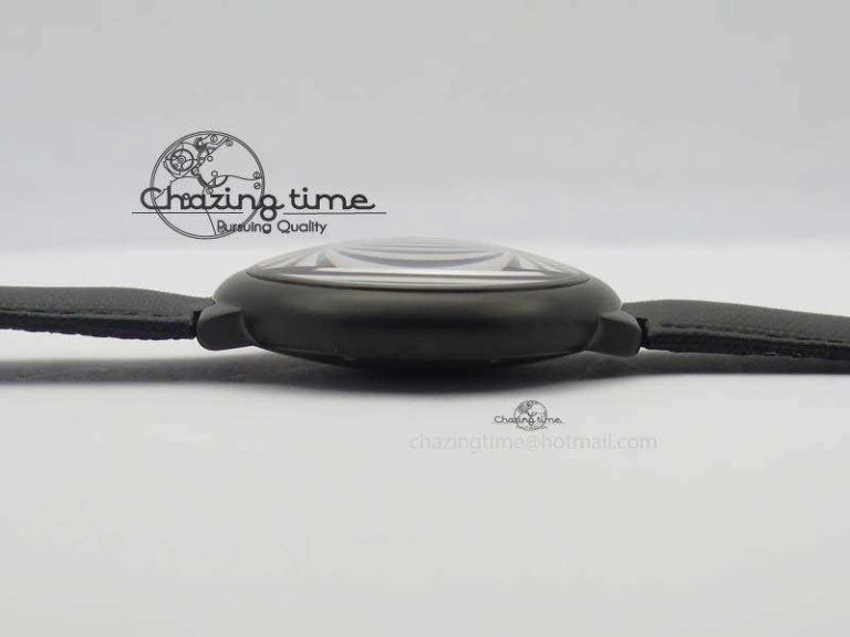 Ballon Bleu 42mm DLC V6F Best Edition Black Dial On Black Nylon Strap A2824