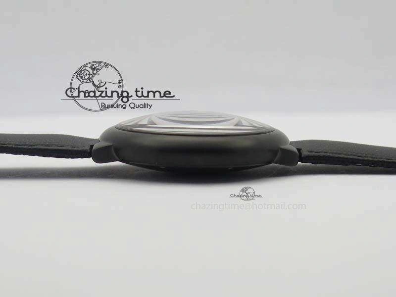 Ballon Bleu 42mm DLC V6F Best Edition Black Dial On Black Nylon Strap A2824