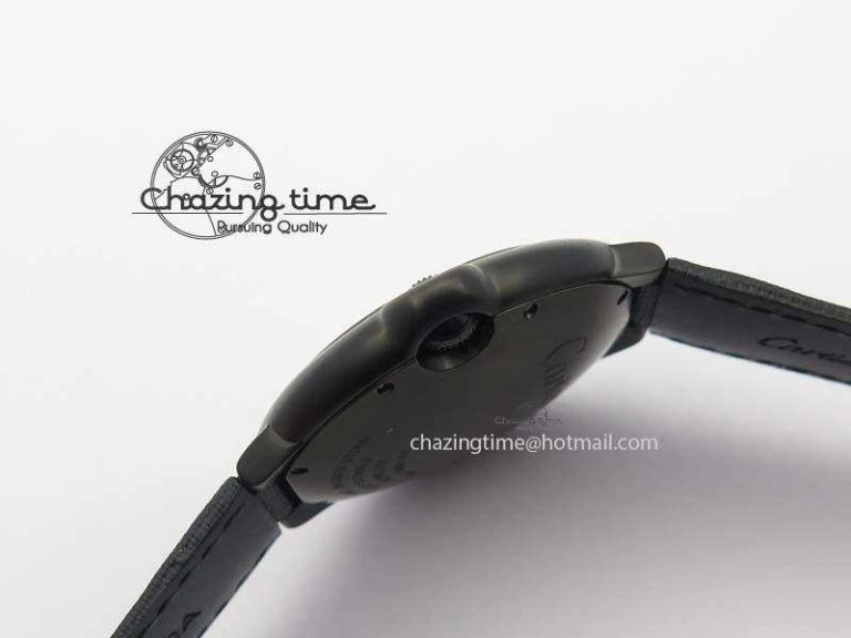 Ballon Bleu 42mm DLC V6F Best Edition Black Dial On Black Nylon Strap A2824