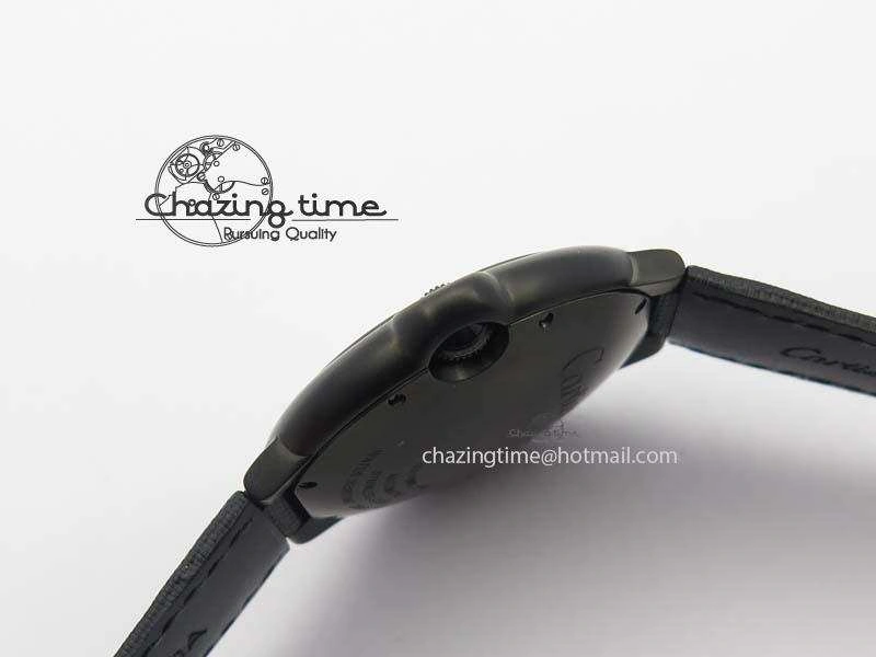 Ballon Bleu 42mm DLC V6F Best Edition Black Dial On Black Nylon Strap A2824