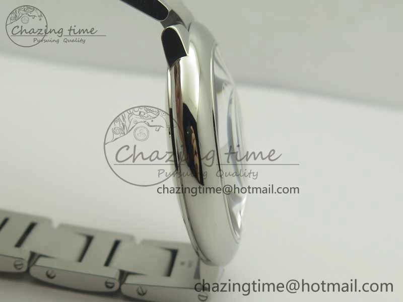 Ballon Bleu 42mm SS AF 1:1 Best Edition Black Texture Dial on SS Bracelet A2892