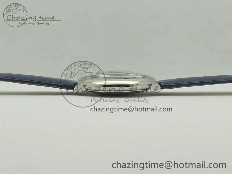 Ballon Bleu 42mm SS AF 1:1 Best Edition Blue Texture Dial on Blue Crocodile Strap A2892