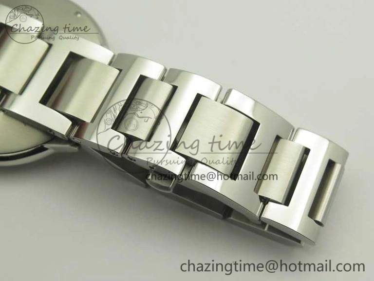 Ballon Bleu 42mm SS AF 1:1 Best Edition Blue Texture Dial on SS Bracelet A2892