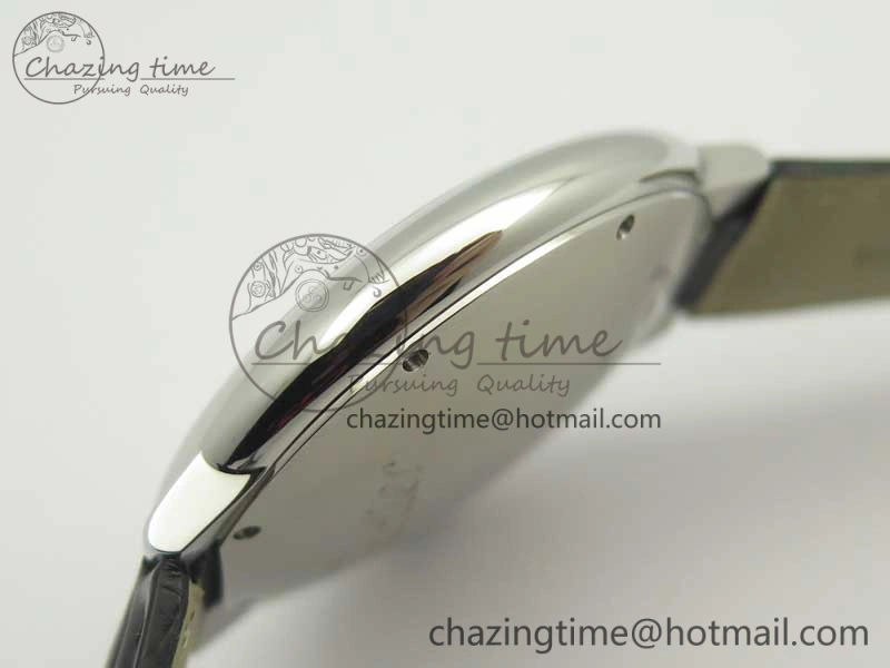 Ballon Bleu 42mm SS AF 1:1 Best Edition White Texture Dial on Black Crocodile Strap A2892