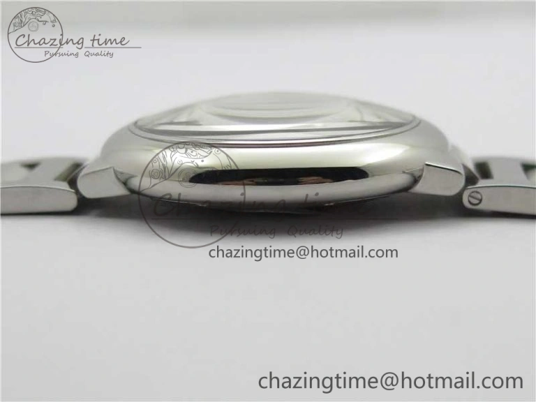 Ballon Bleu 42mm SS AF 1:1 Best Edition White Texture Dial on SS Bracelet A2824