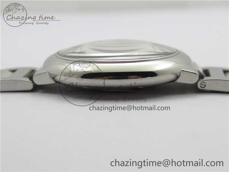 Ballon Bleu 42mm SS AF 1:1 Best Edition White Texture Dial on SS Bracelet A2824