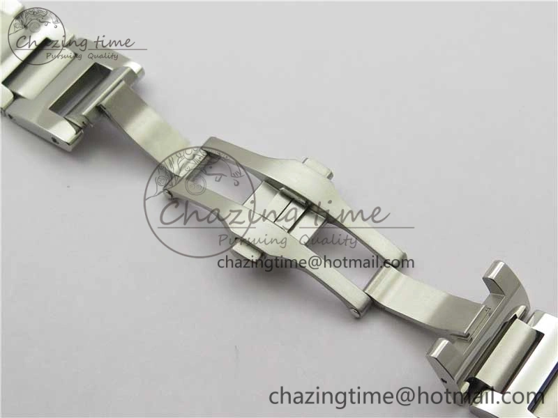 Ballon Bleu 42mm SS AF 1:1 Best Edition White Texture Dial on SS Bracelet A2824