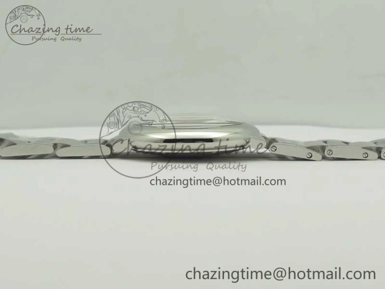 Ballon Bleu 42mm SS AF 1:1 Best Edition White Texture Dial on SS Bracelet A2892
