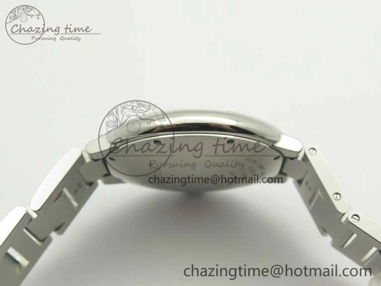 Ballon Bleu 42mm SS AF 1:1 Best Edition White Texture Dial on SS Bracelet A2892