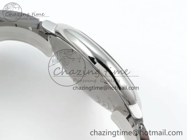 Ballon Bleu 42mm SS CHF 1:1 Best Edition Grey Texture Dial on SS Bracelet A2824