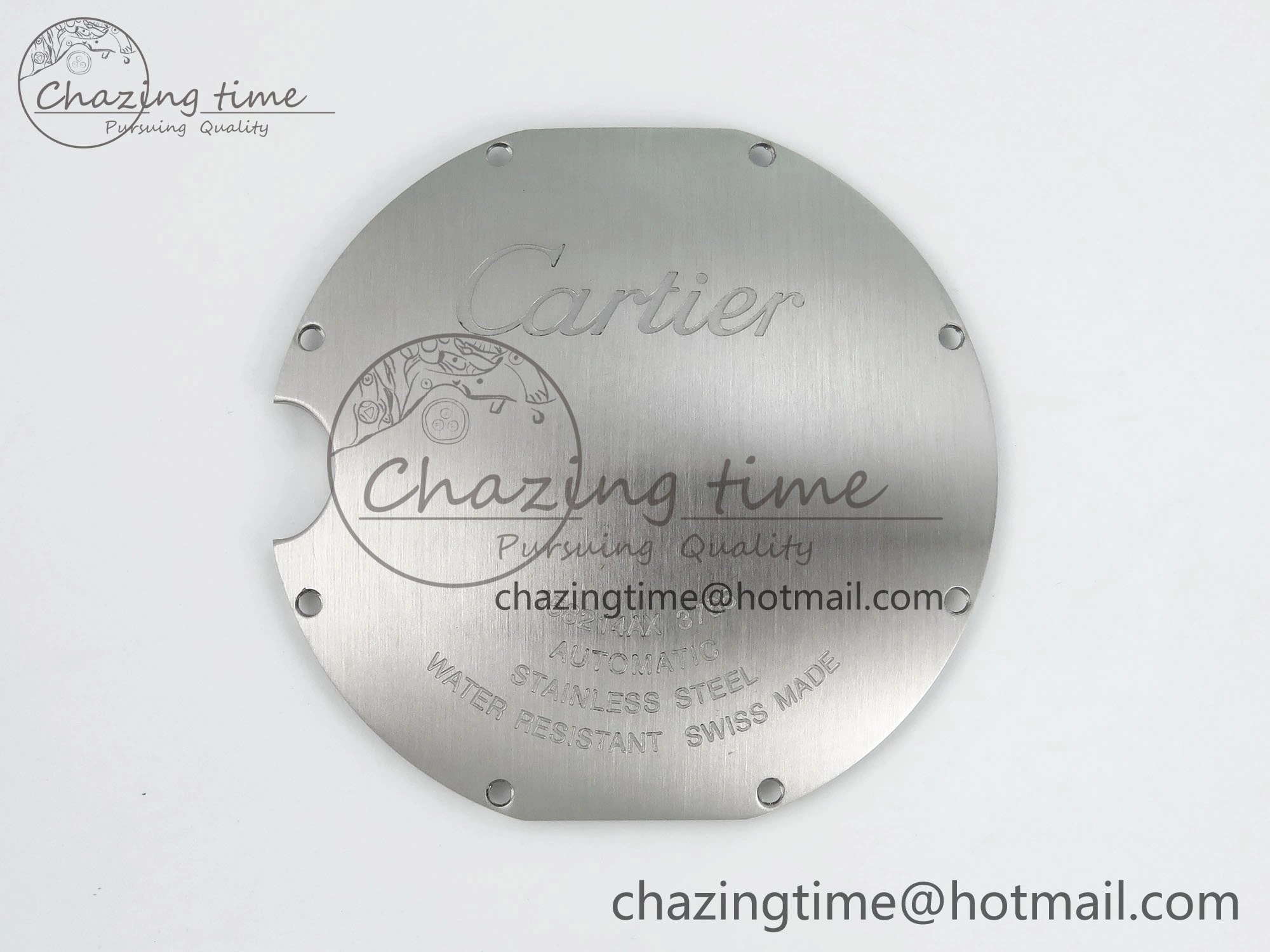 Ballon Bleu 42mm SS CHF 1:1 Best Edition Grey Texture Dial on SS Bracelet A2824