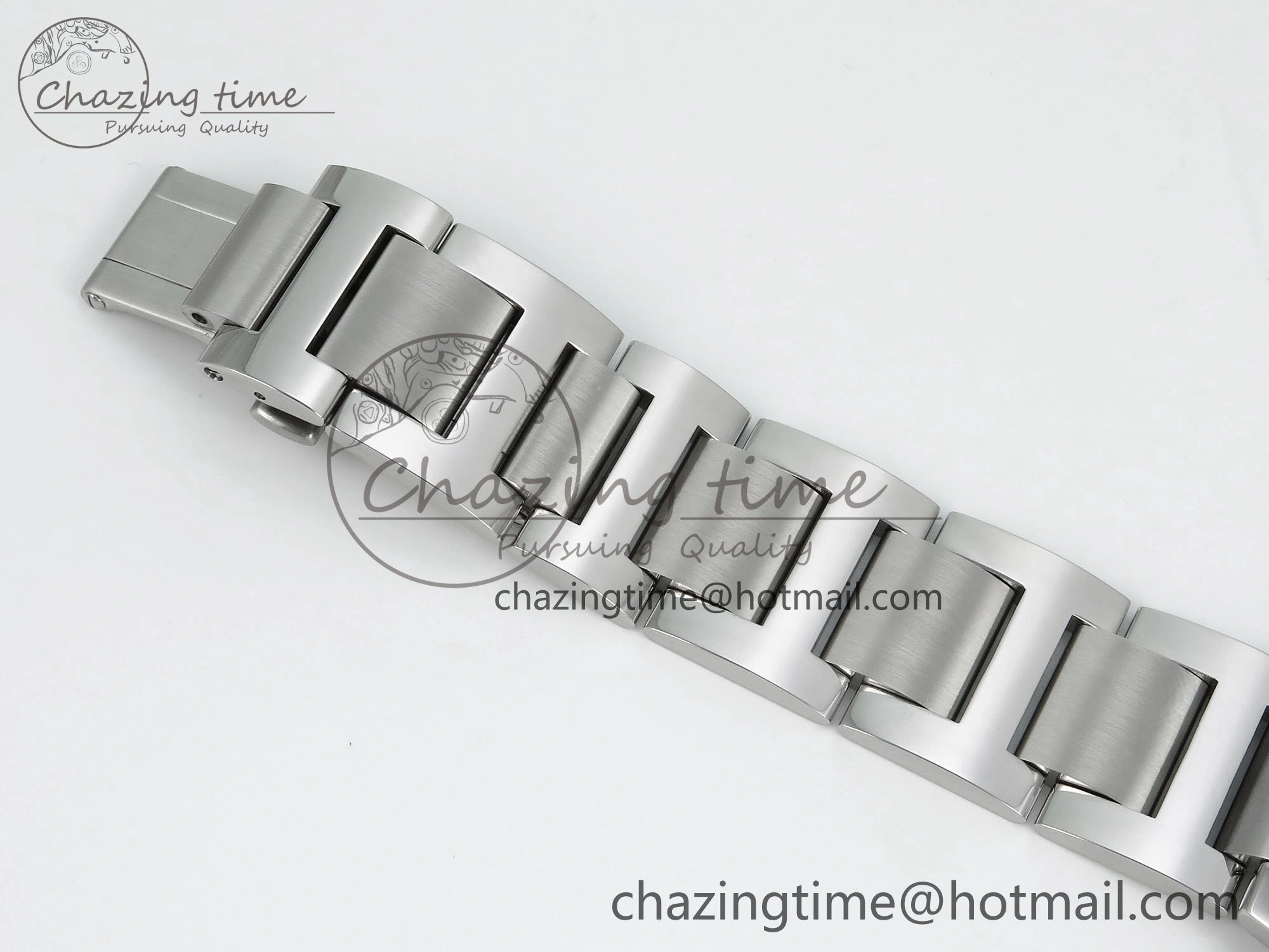 Ballon Bleu 42mm SS CHF 1:1 Best Edition Grey Texture Dial on SS Bracelet A2824