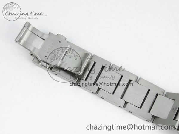 Ballon Bleu 42mm SS CHF 1:1 Best Edition Grey Texture Dial on SS Bracelet A2824