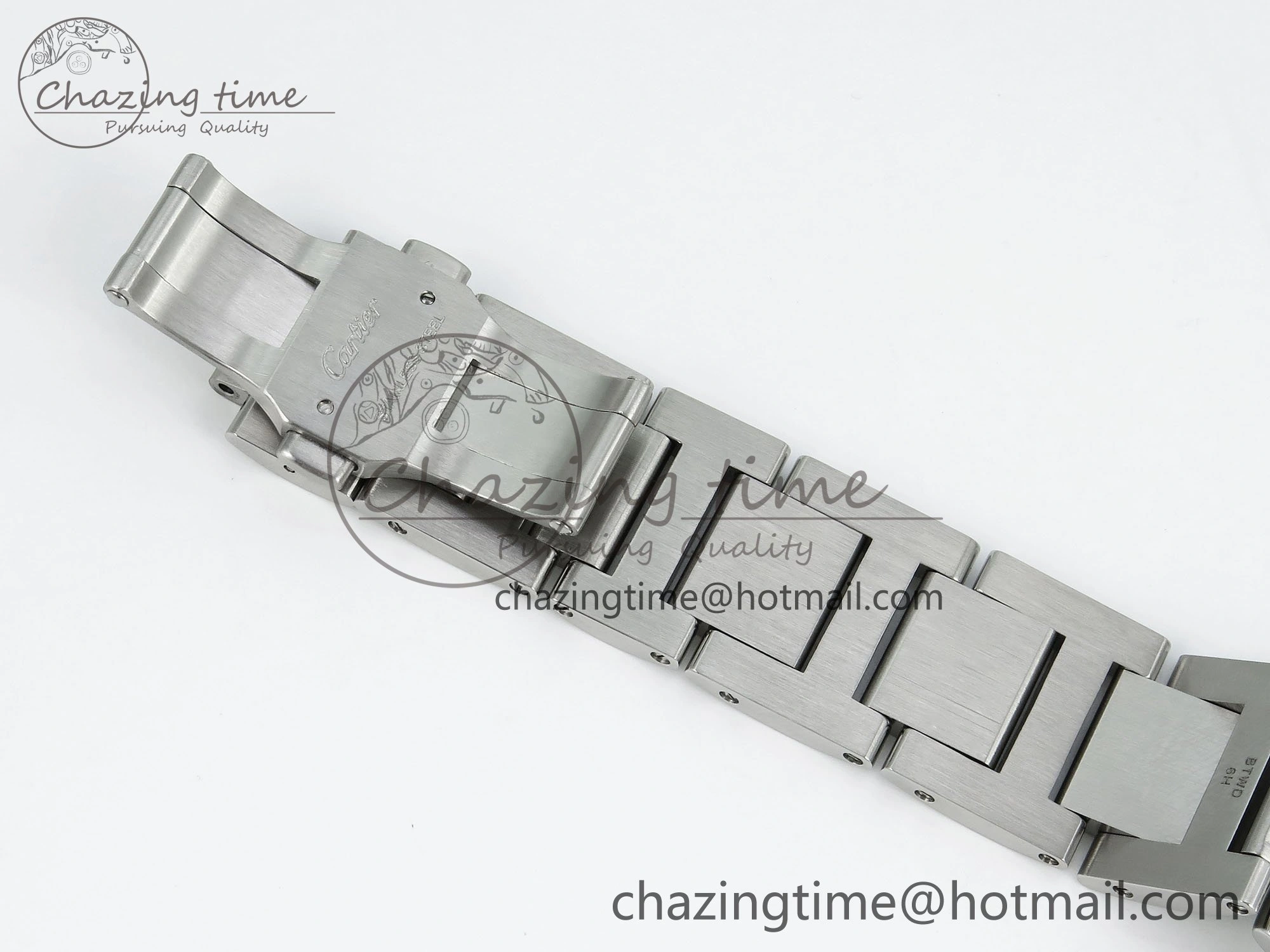 Ballon Bleu 42mm SS CHF 1:1 Best Edition Grey Texture Dial on SS Bracelet A2824