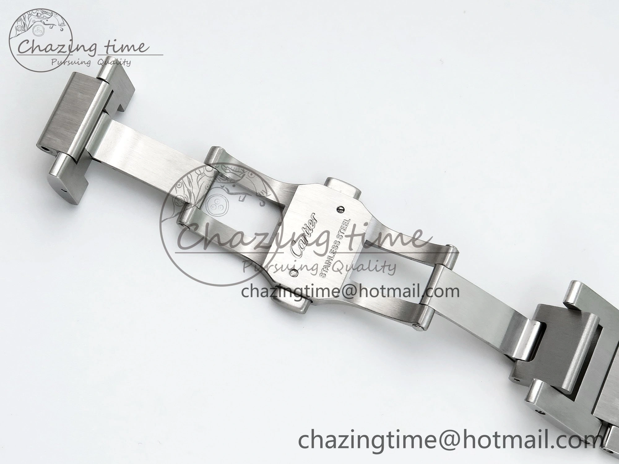 Ballon Bleu 42mm SS CHF 1:1 Best Edition Grey Texture Dial on SS Bracelet A2824