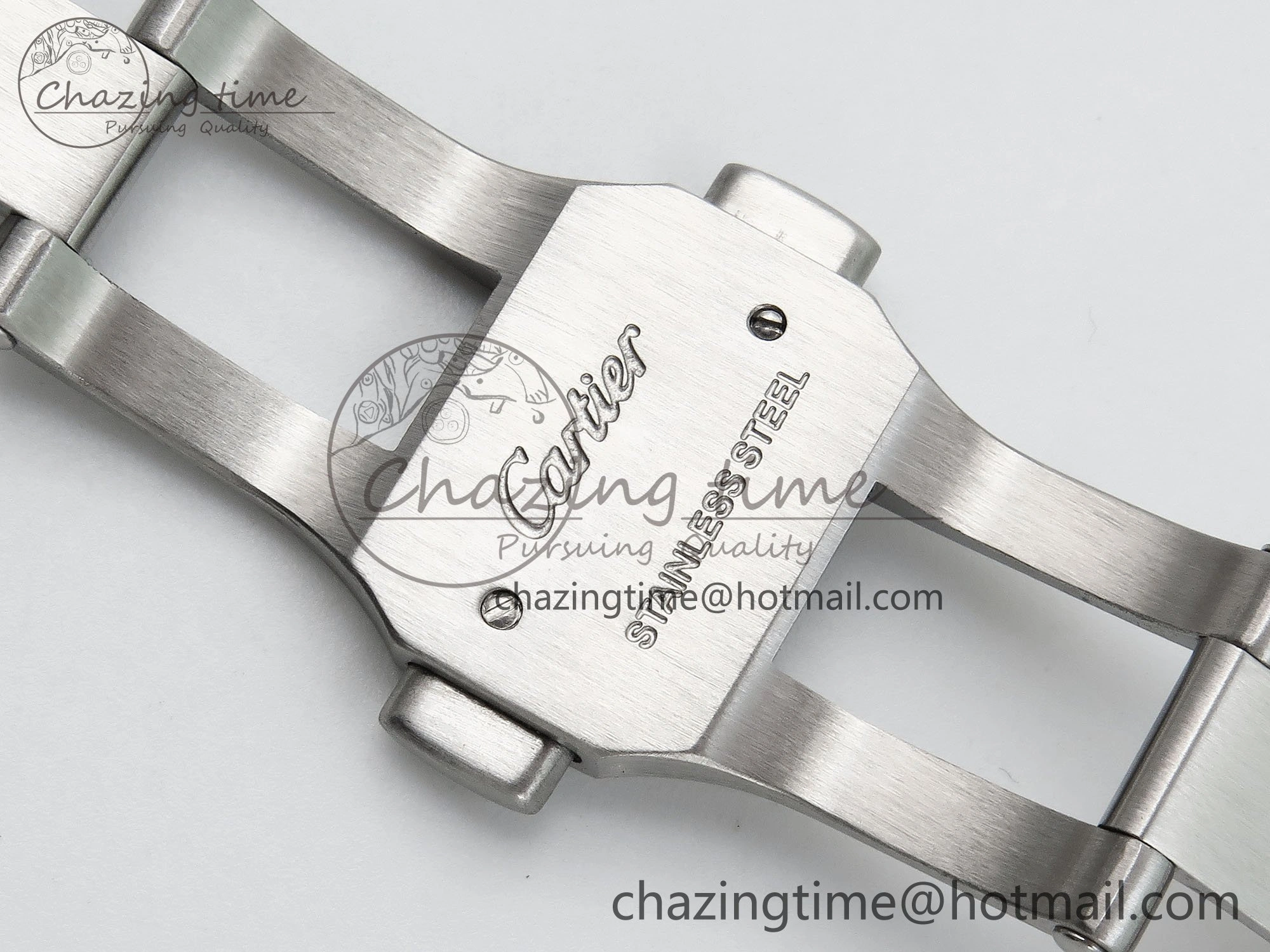 Ballon Bleu 42mm SS CHF 1:1 Best Edition Grey Texture Dial on SS Bracelet A2824