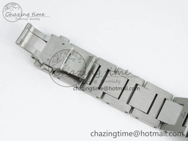 Ballon Bleu 42mm SS CHF 1:1 Best Edition White Texture Dial 1Line Diamonds Bezel on SS Bracelet A2824
