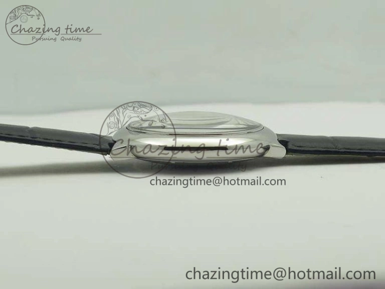 Ballon Bleu 42mm SS JF 1:1 Best Edition White Dial On Leather Strap Miyota9015