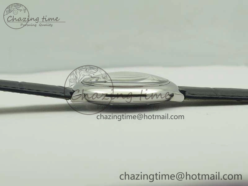 Ballon Bleu 42mm SS JF 1:1 Best Edition White Dial On Leather Strap Miyota9015