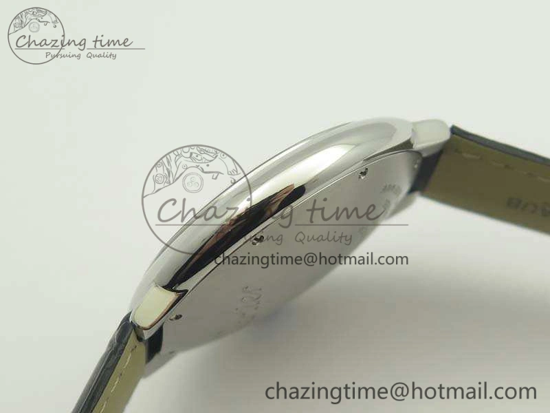 Ballon Bleu 42mm SS JF 1:1 Best Edition White Dial On Leather Strap Miyota9015