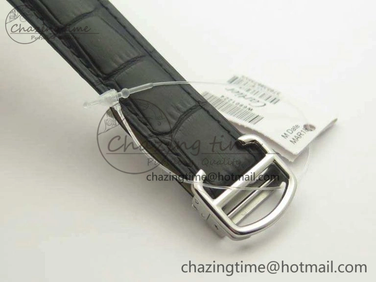 Ballon Bleu 42mm SS JF 1:1 Best Edition White Dial On Leather Strap Miyota9015