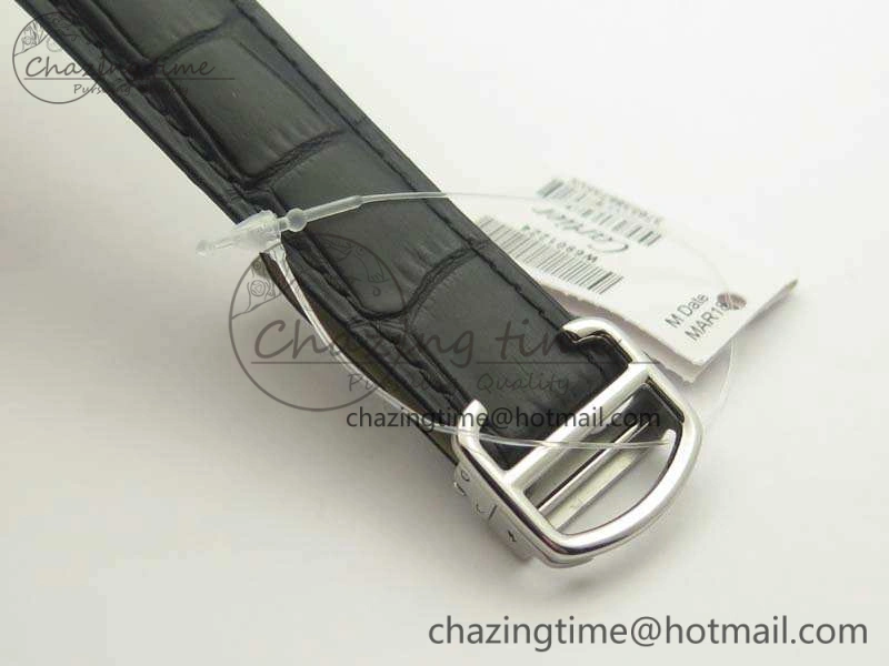 Ballon Bleu 42mm SS JF 1:1 Best Edition White Dial On Leather Strap Miyota9015
