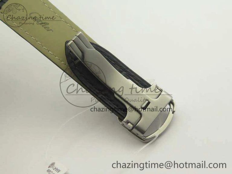 Ballon Bleu 42mm SS JF 1:1 Best Edition White Dial On Leather Strap Miyota9015