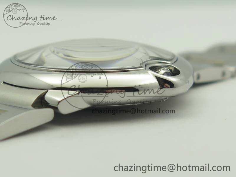 Ballon Bleu 42mm SS JF 1:1 Best Edition White Dial On SS Bracelet Miyota9015