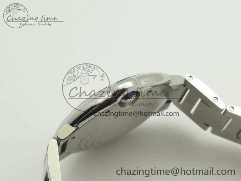 Ballon Bleu 42mm SS JF 1:1 Best Edition White Dial On SS Bracelet Miyota9015
