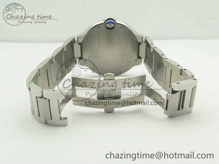 Ballon Bleu 42mm SS JF 1:1 Best Edition White Dial On SS Bracelet Miyota9015