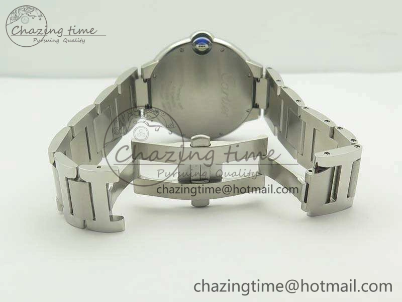 Ballon Bleu 42mm SS JF 1:1 Best Edition White Dial On SS Bracelet Miyota9015