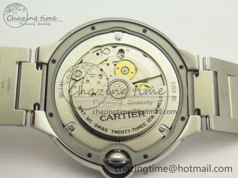 Ballon Bleu 42mm SS JF 1:1 Best Edition White Dial On SS Bracelet Miyota9015