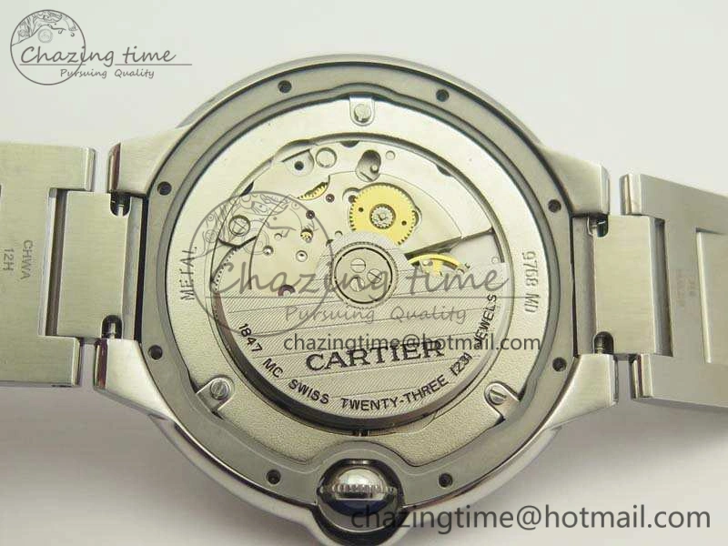 Ballon Bleu 42mm SS JF 1:1 Best Edition White Dial On SS Bracelet Miyota9015