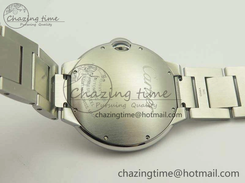 Ballon Bleu 42mm SS JF 1:1 Best Edition White Dial On SS Bracelet Miyota9015