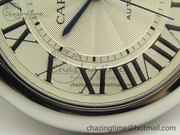 Ballon Bleu 42mm SS JF 1:1 Best Edition White Dial On SS Bracelet Miyota9015