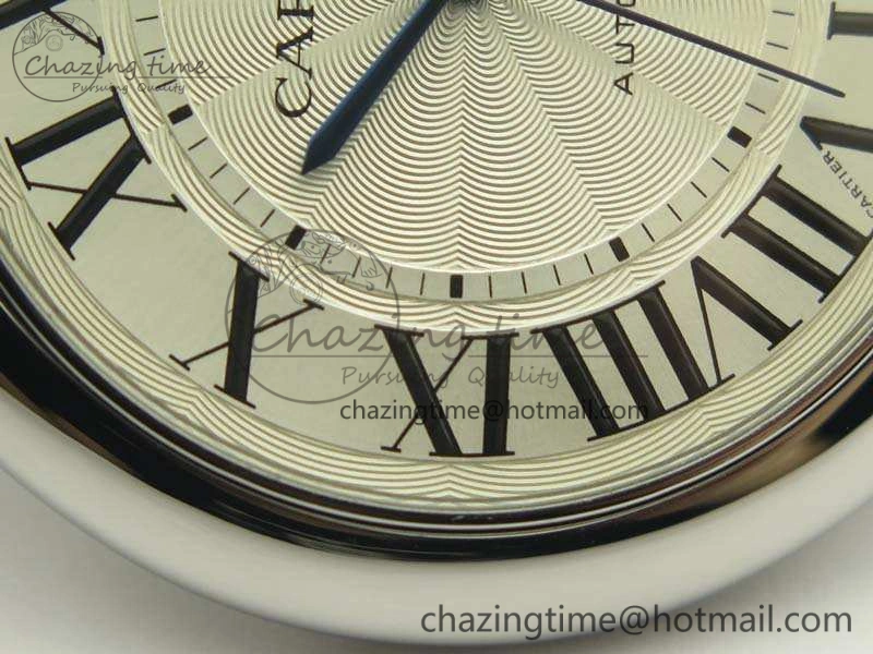 Ballon Bleu 42mm SS JF 1:1 Best Edition White Dial On SS Bracelet Miyota9015